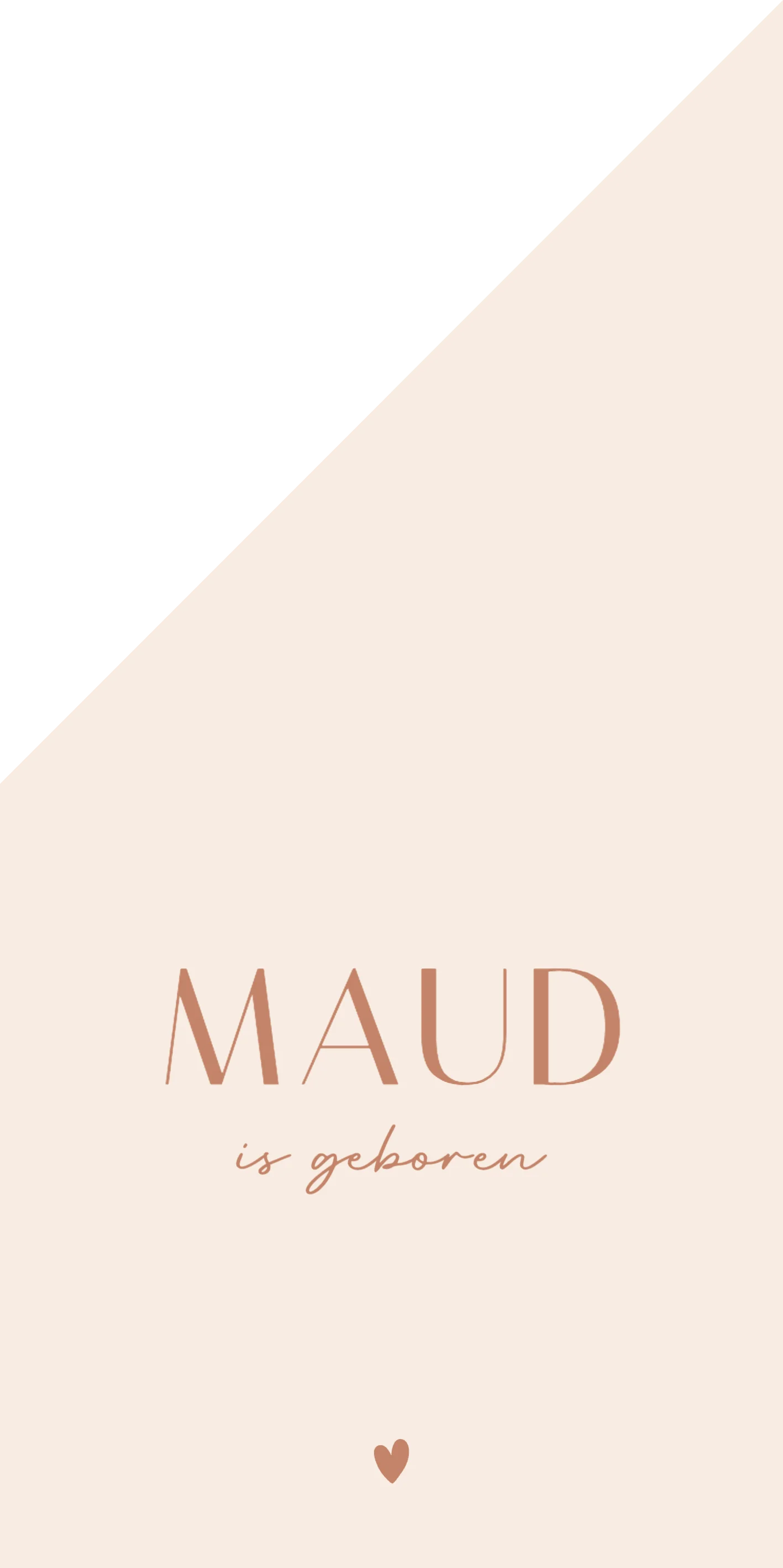 Basic naam met hartje