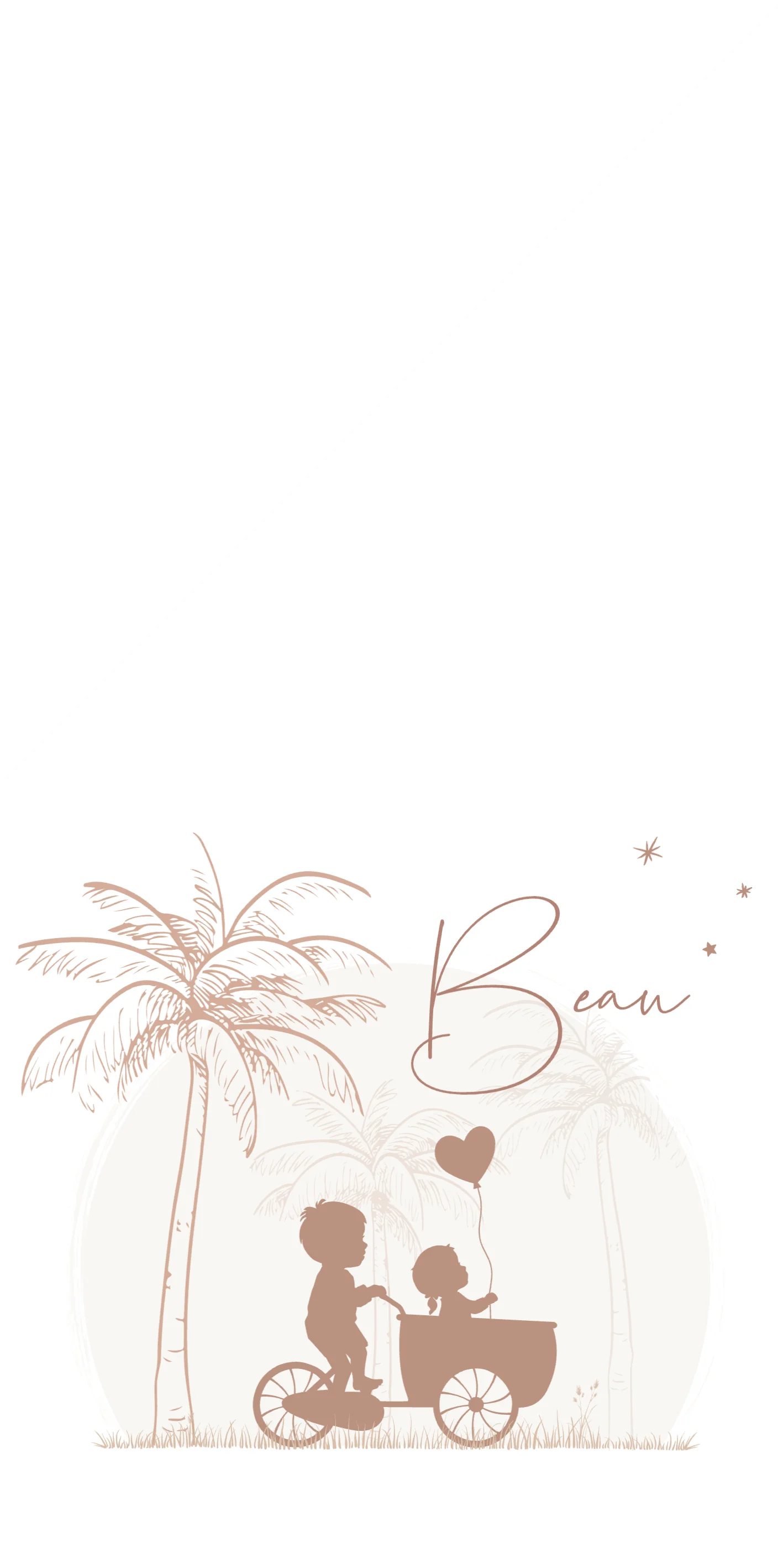 Silhouet grote broer met zusje