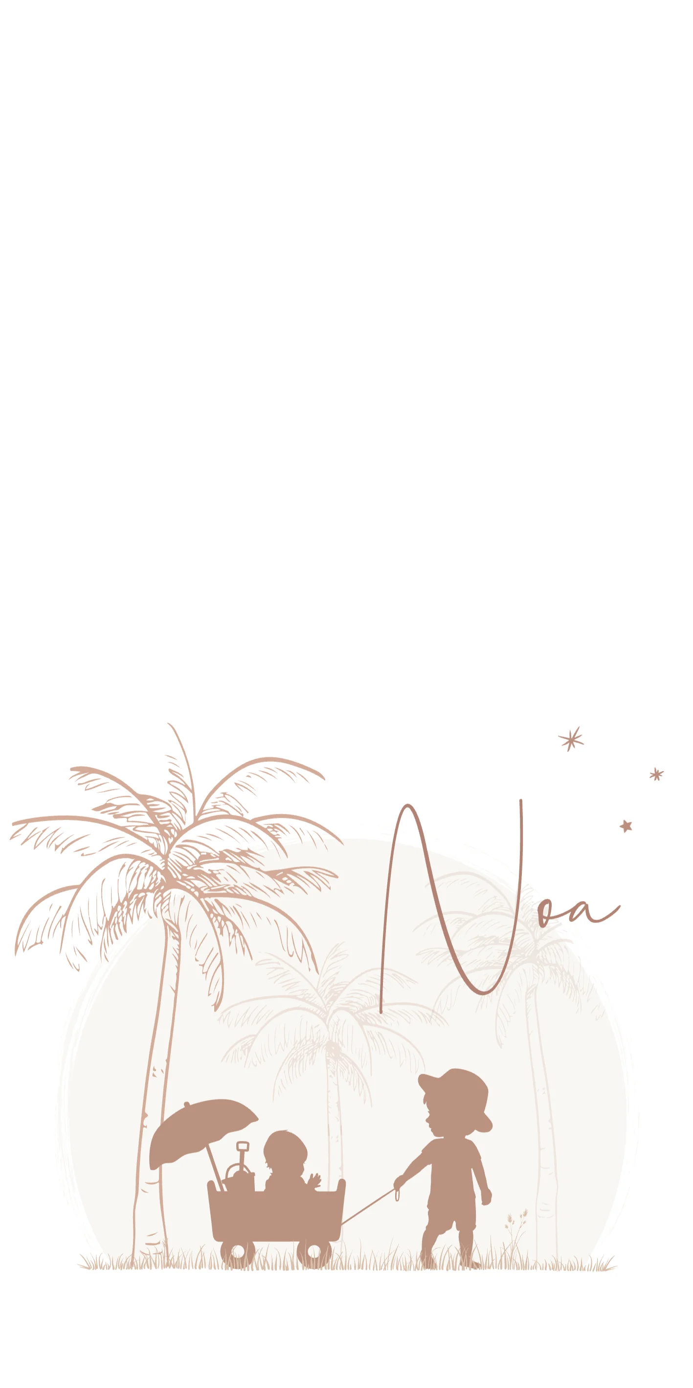 Silhouet met bolderkar - Terug