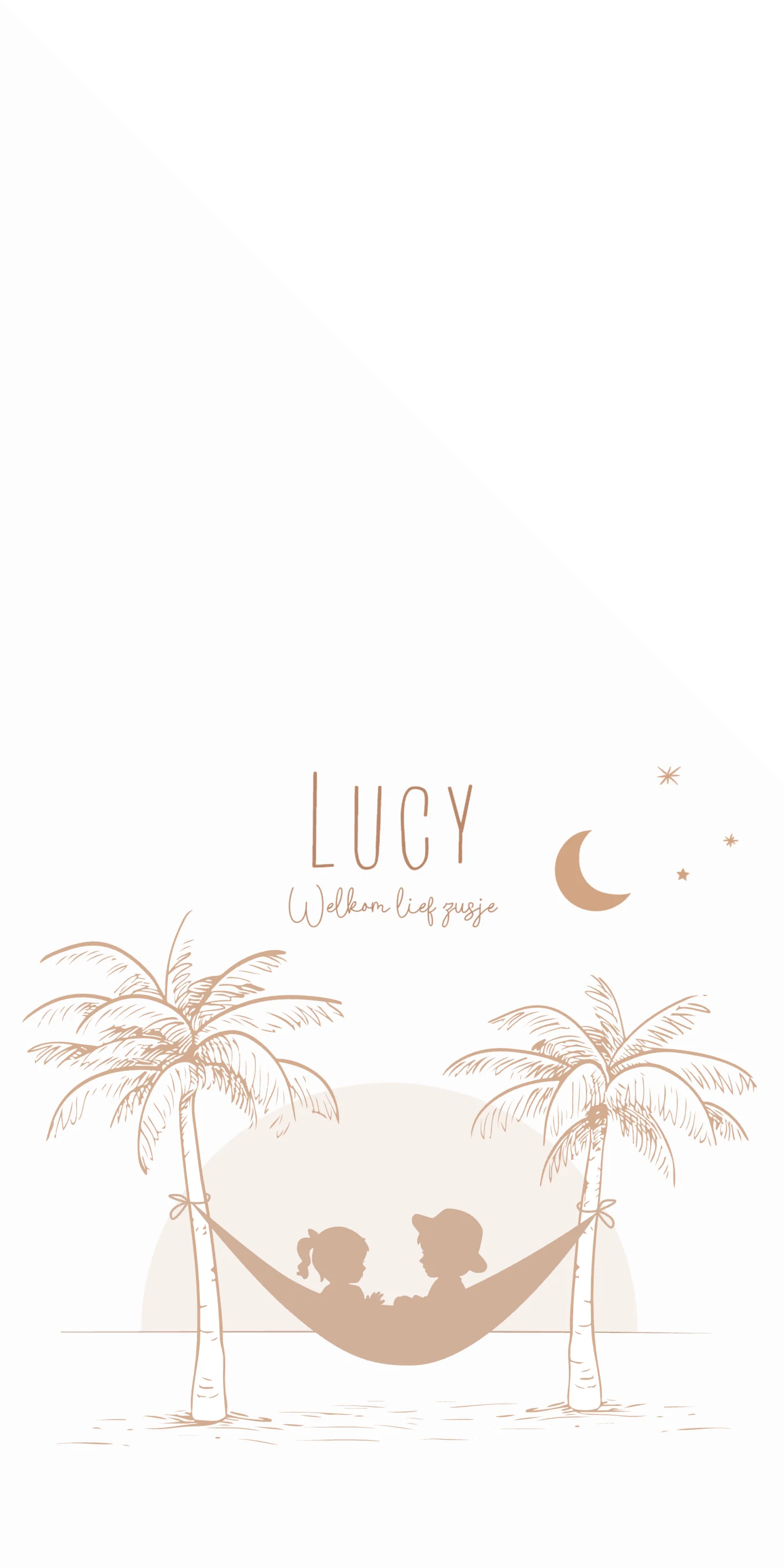 Silhouet hangmat - Terug