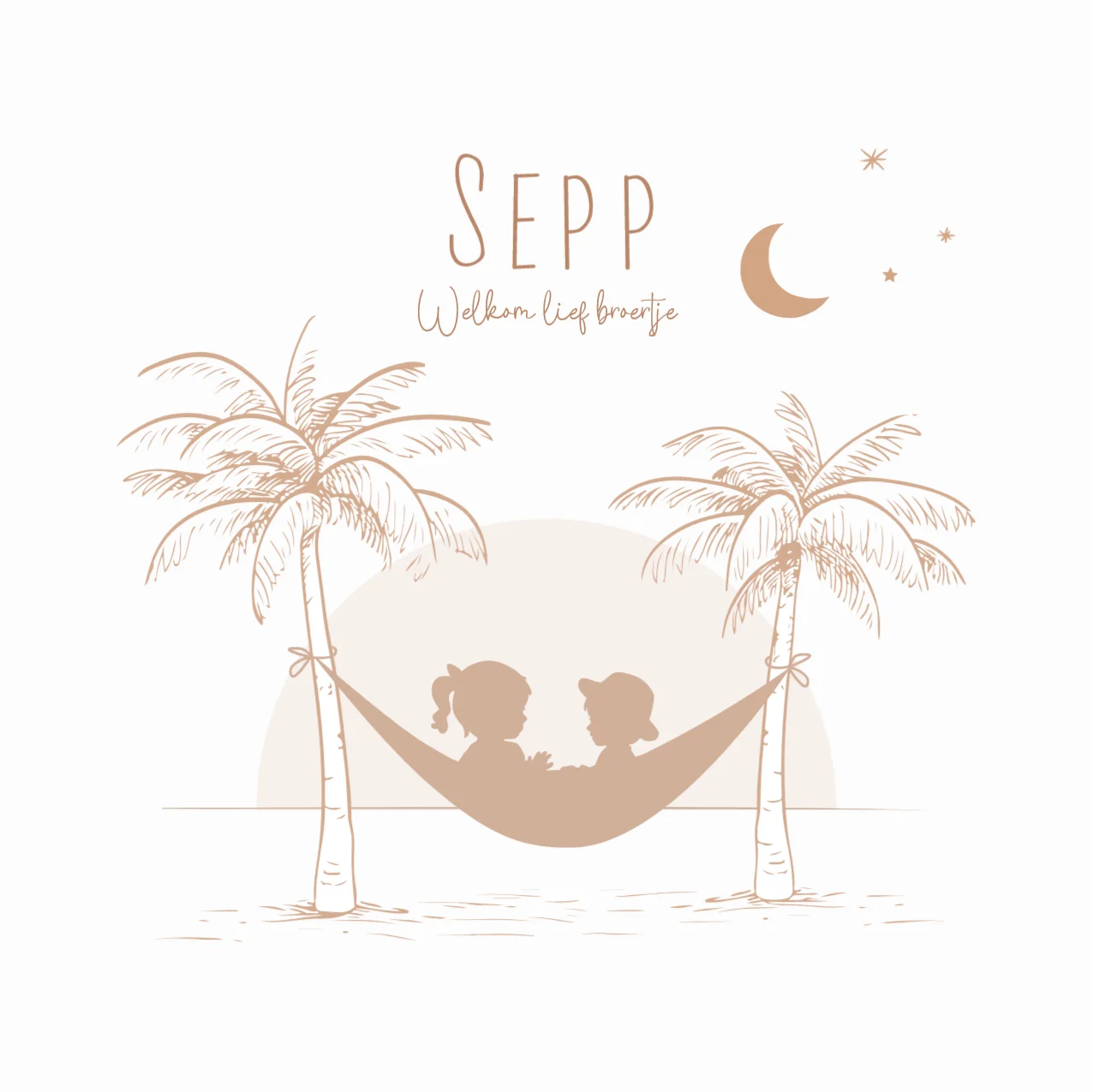 Silhouetjes hangmat - Terug