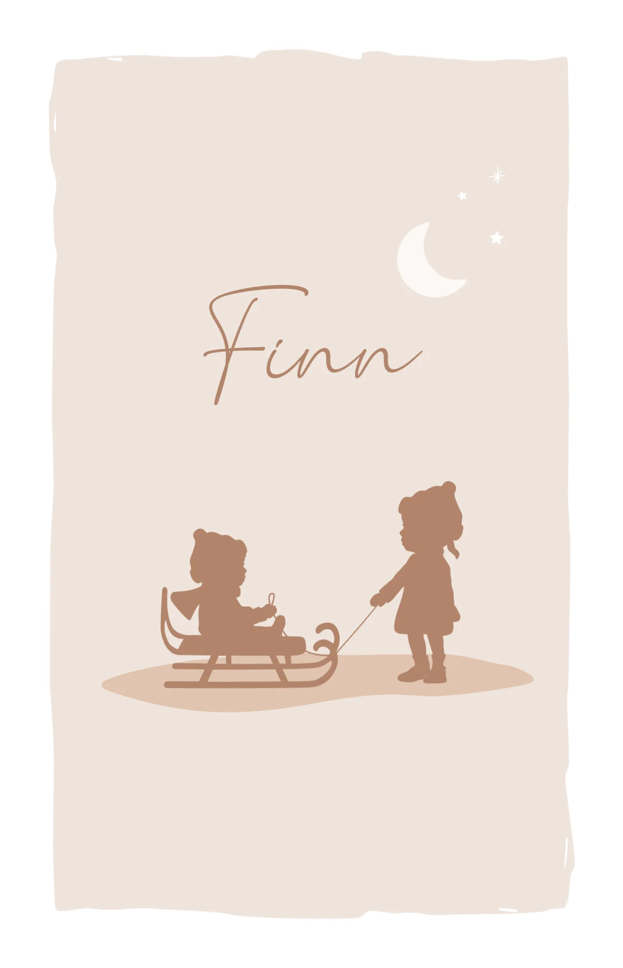 Silhouetjes met slee