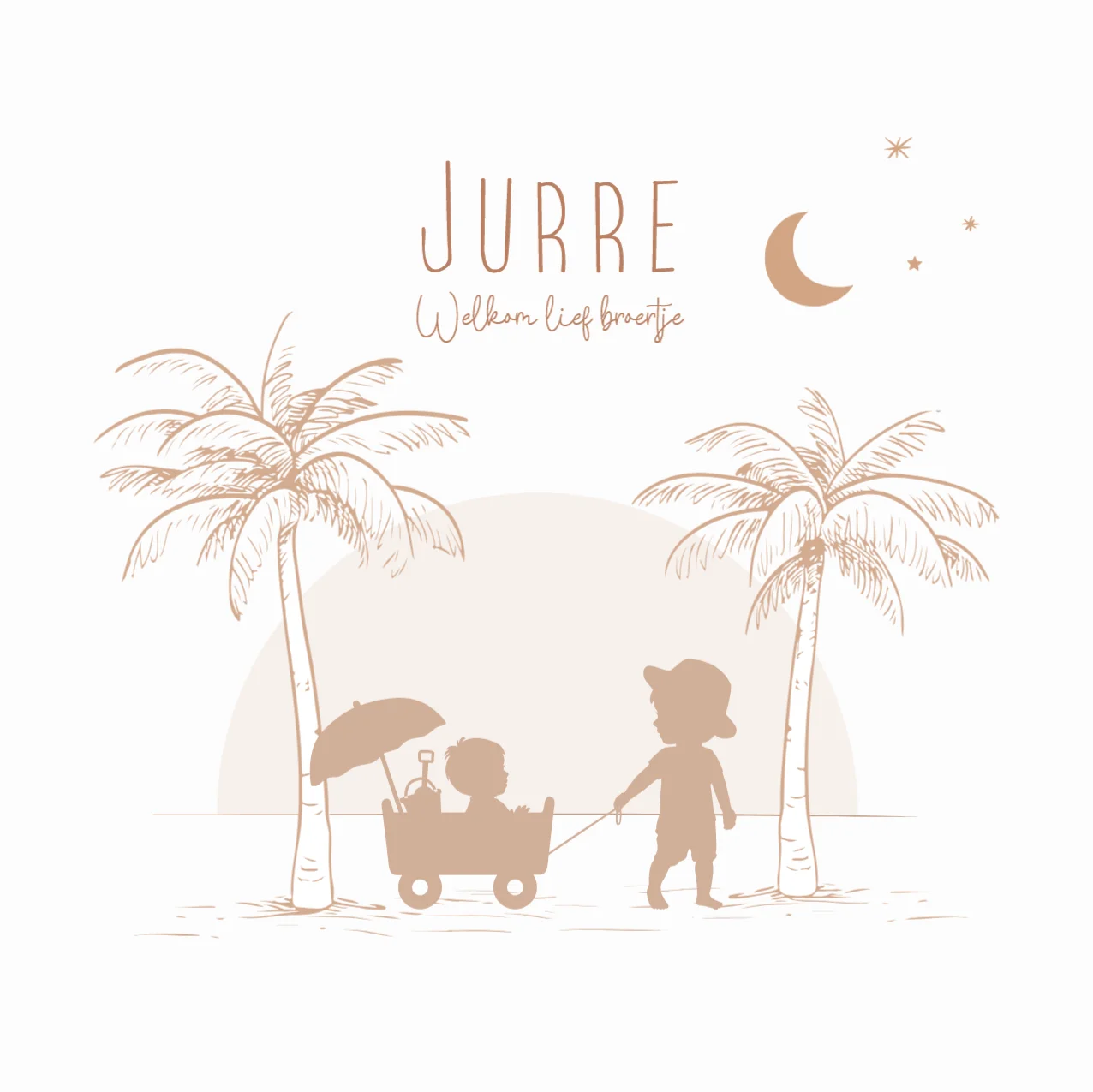 Bolderkar met broertjes