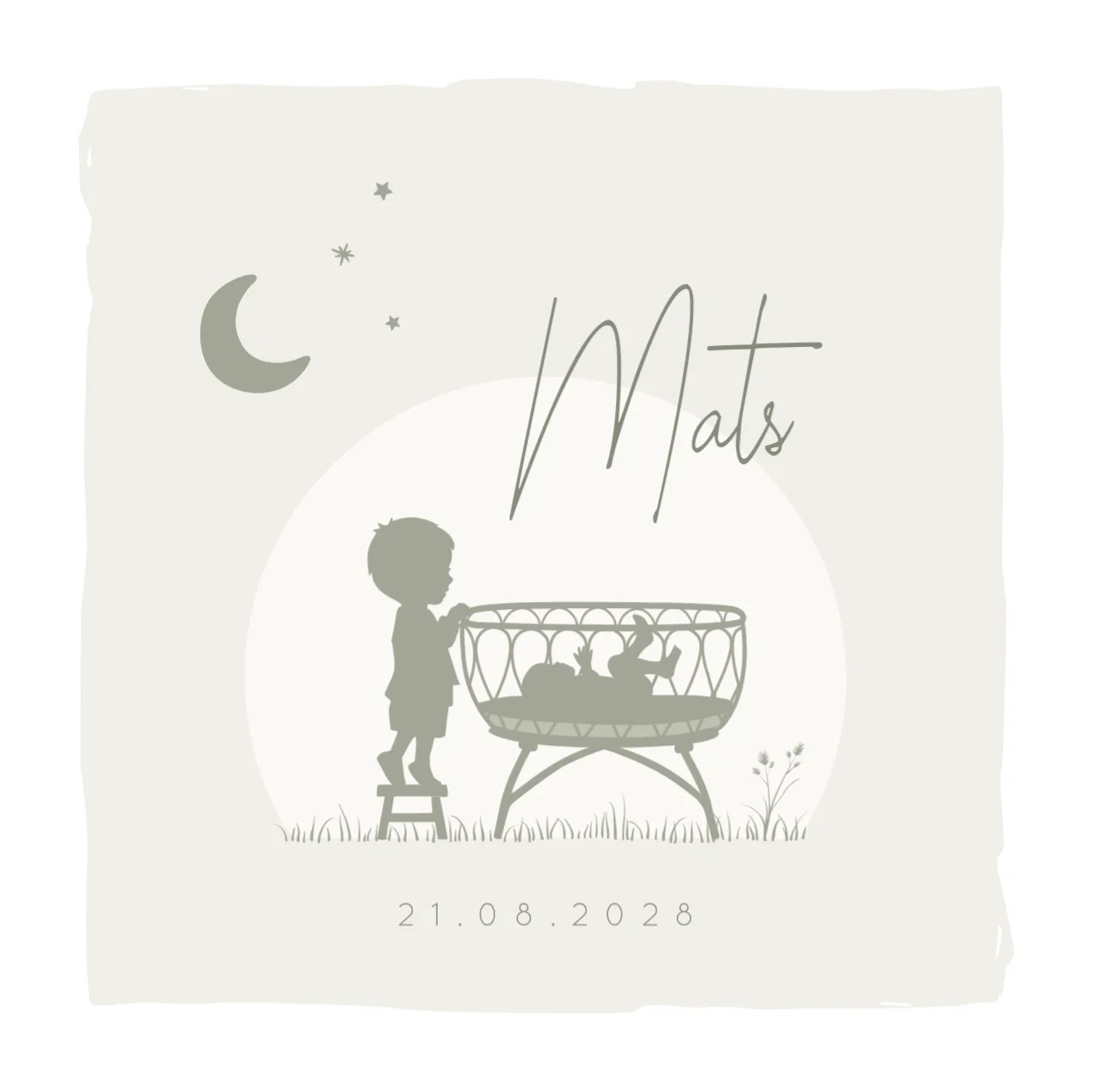 Silhouet grote broer - Terug