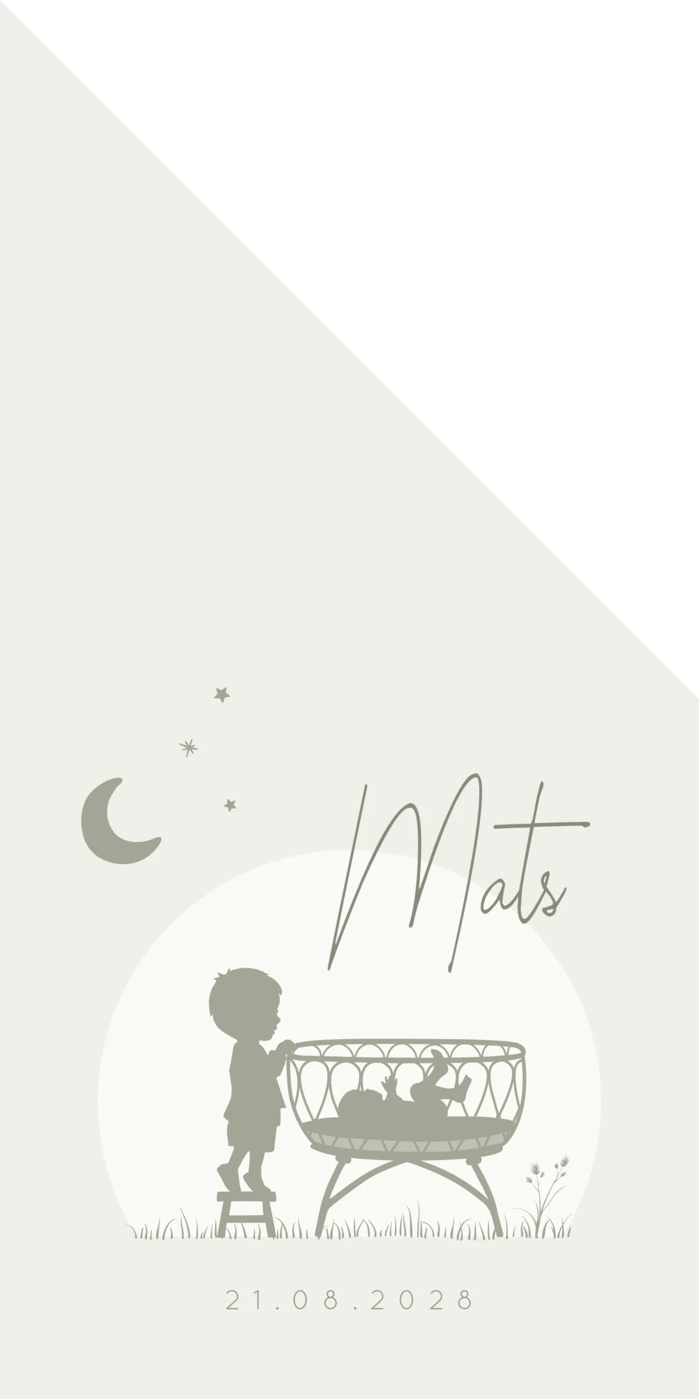 Silhouet grote broer - Terug