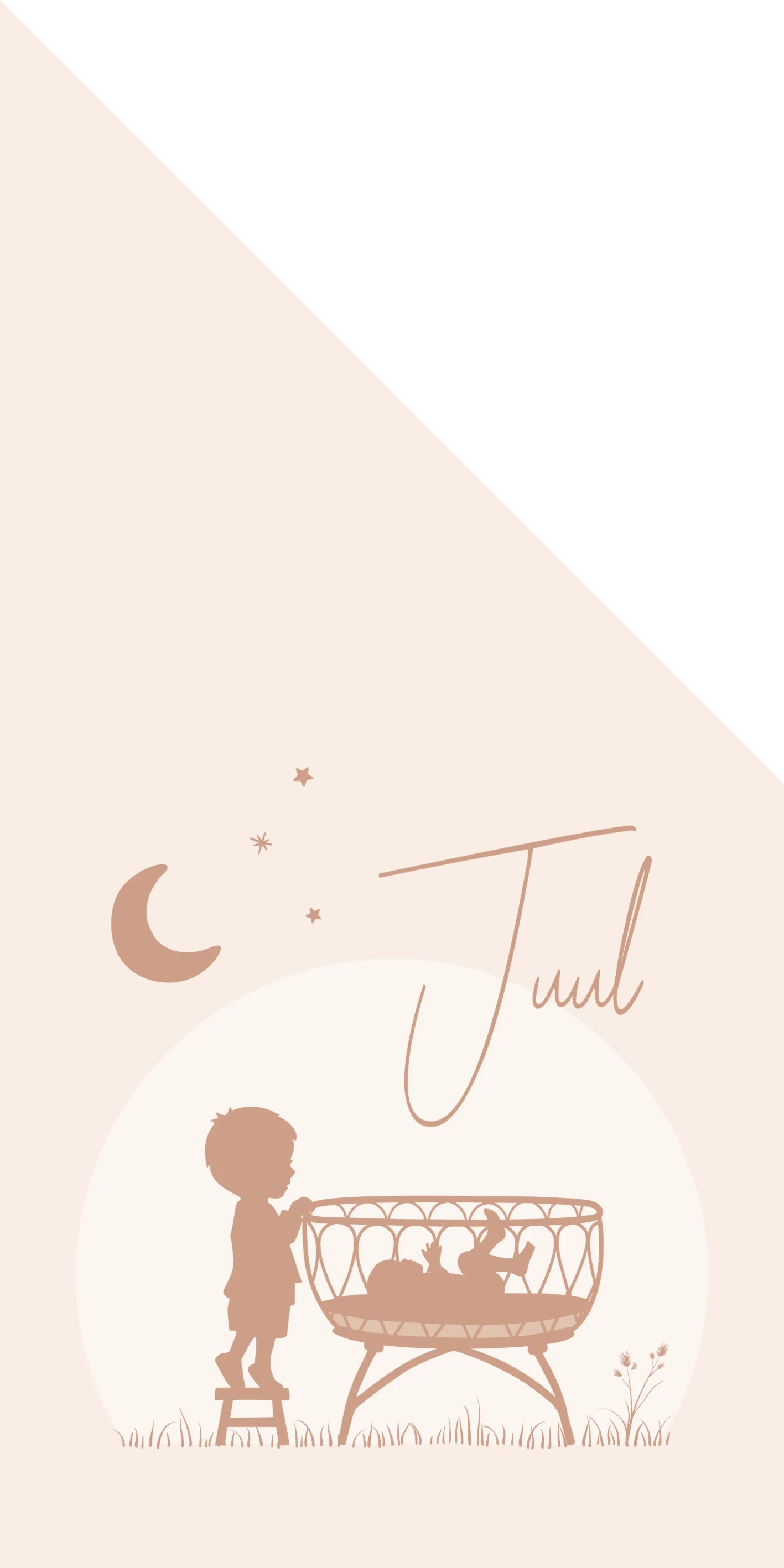 Silhouet wiegje - Terug