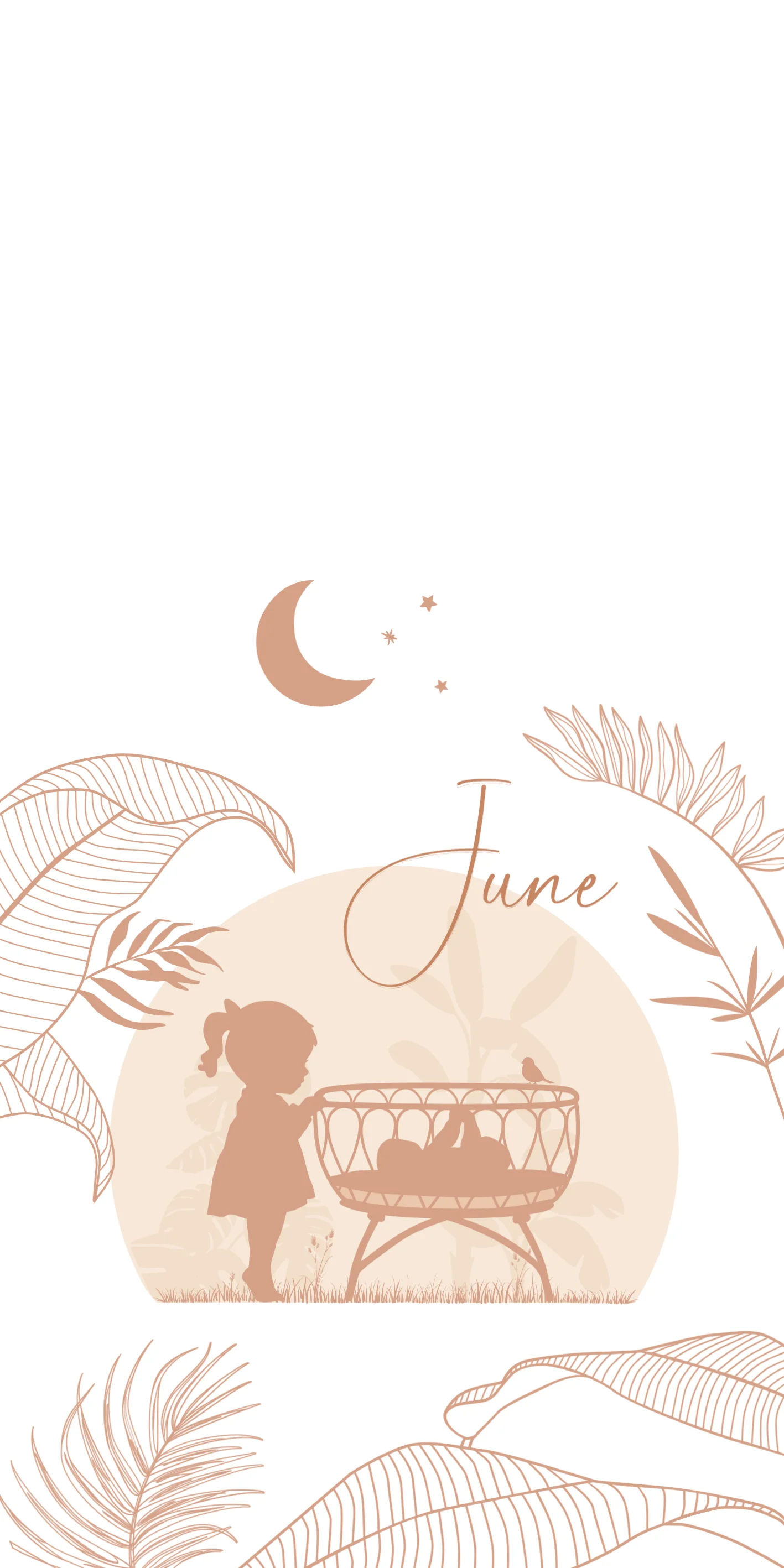 Botanisch silhouet - Terug