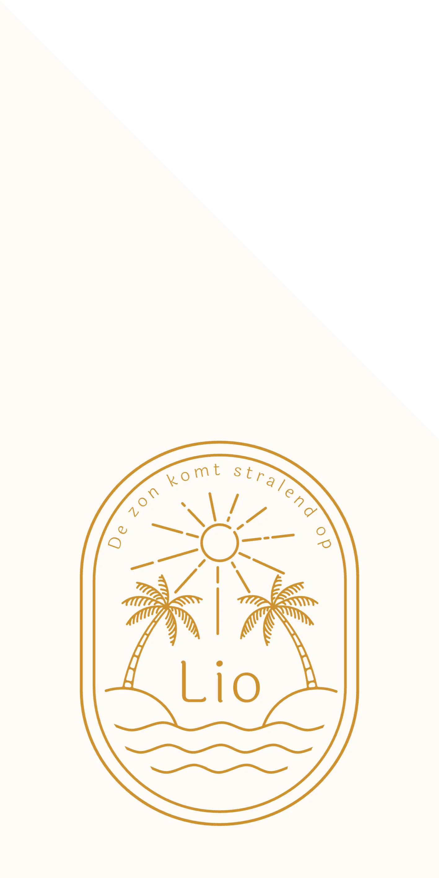 Zon met palmbomen - Terug