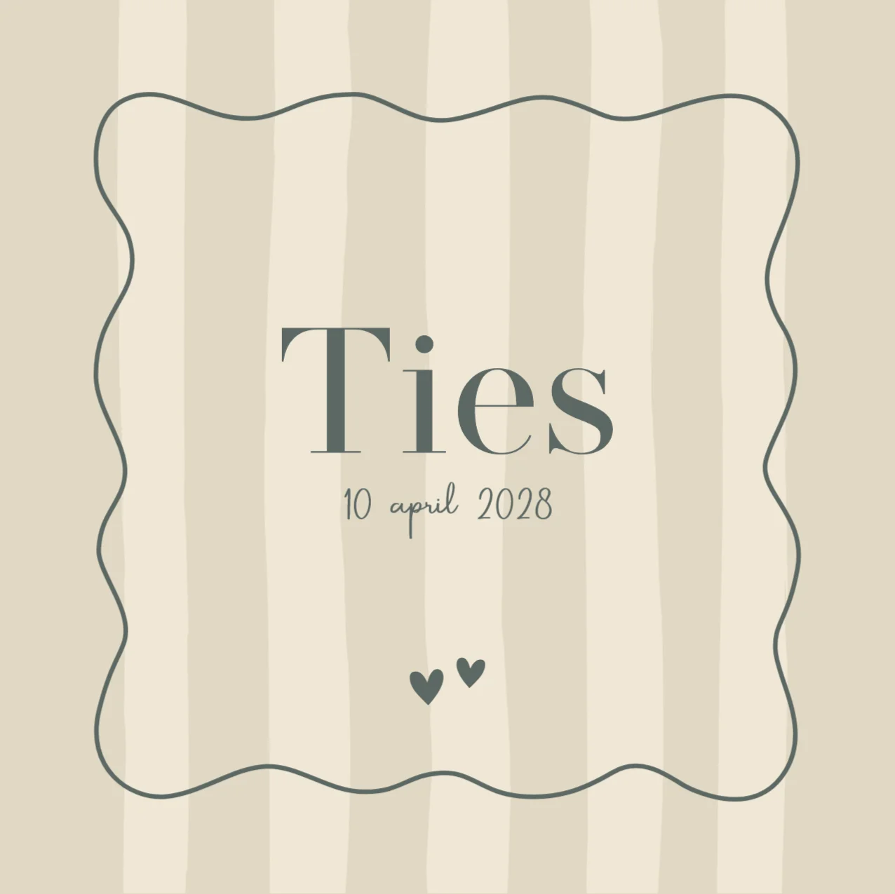 Streepjes met kader - Terug