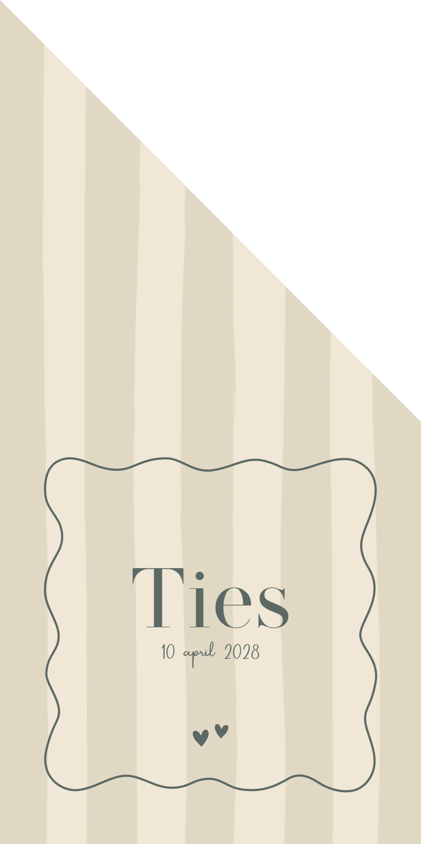 Streepjes met kader - Terug