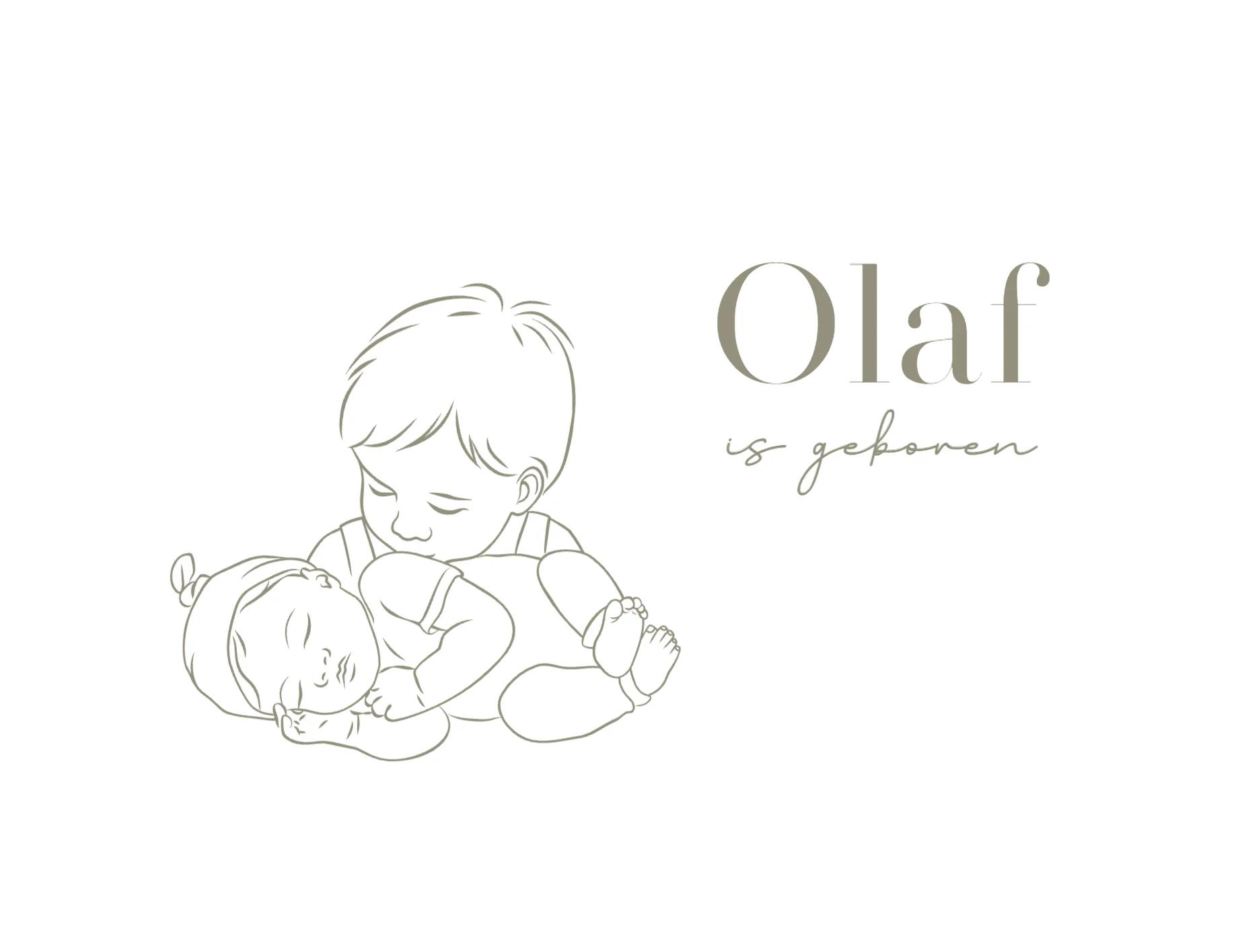 Grote broer met baby