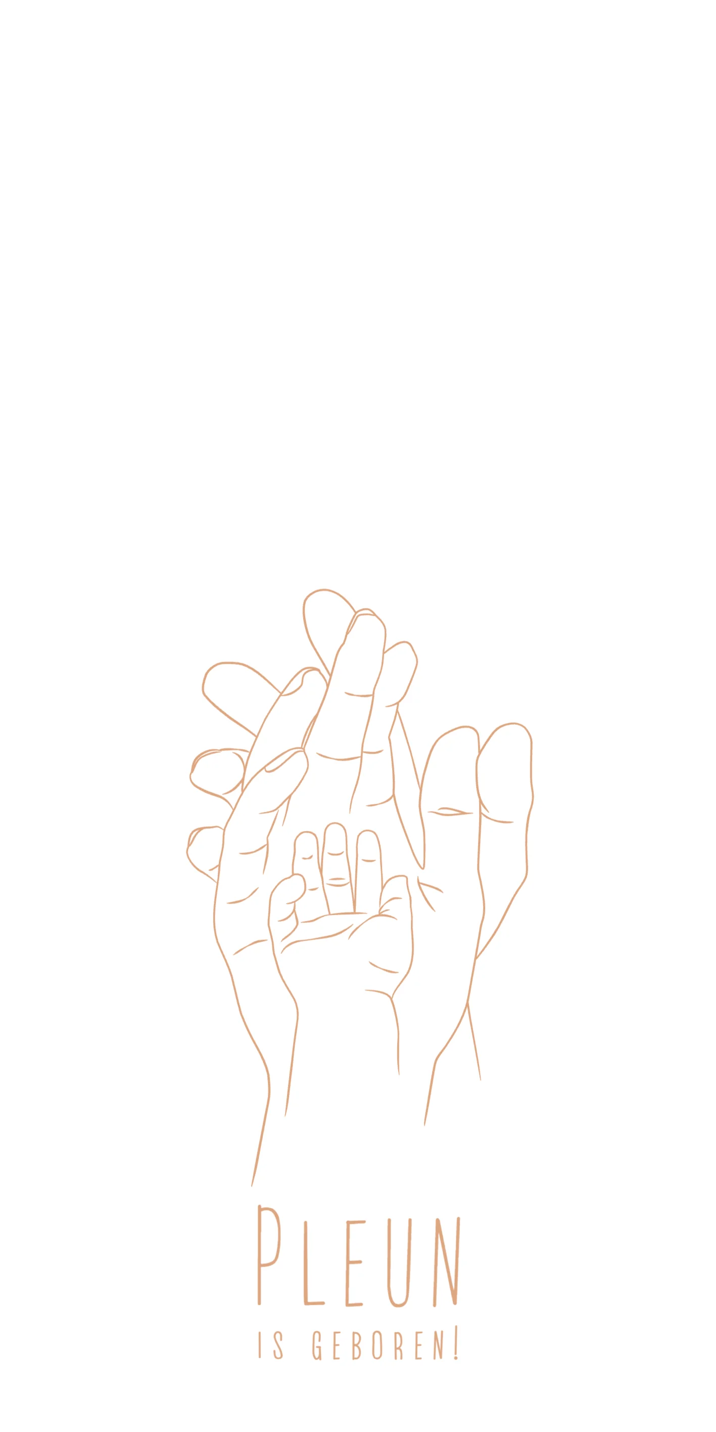 Lijntekening eerste kindje - Terug