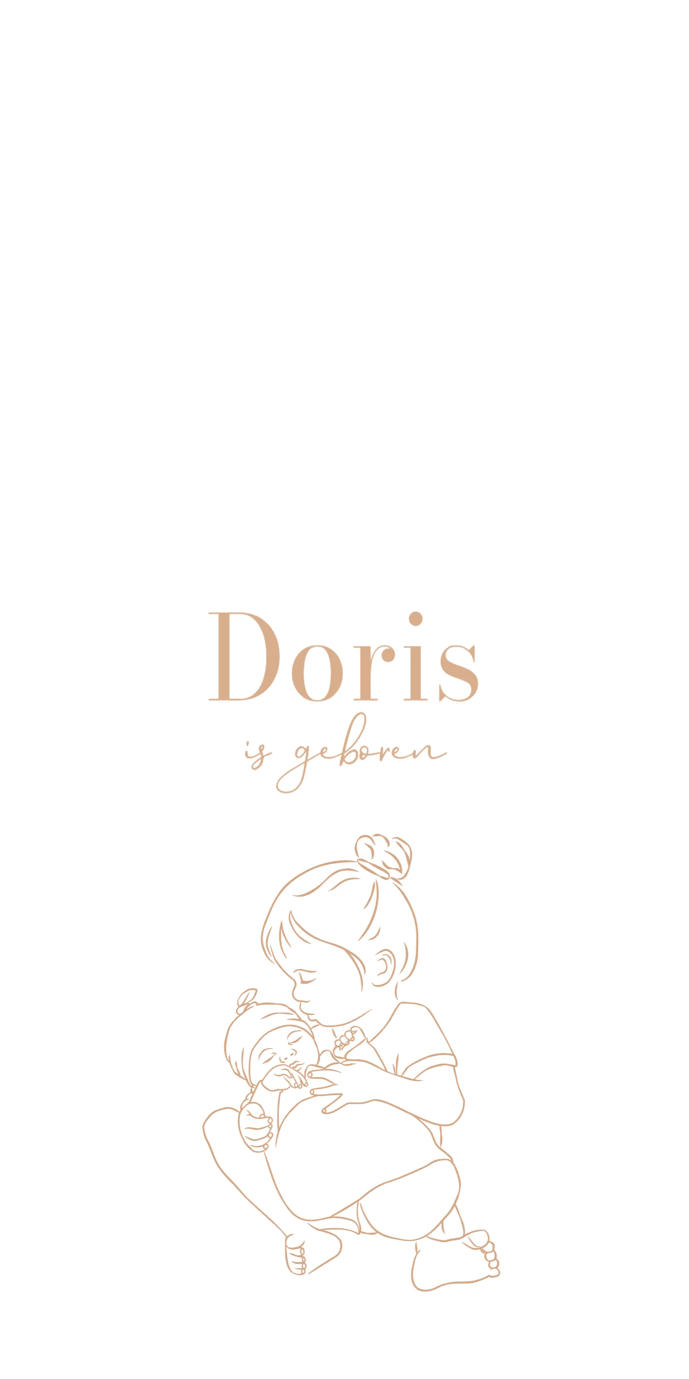 Zusje met baby - Terug