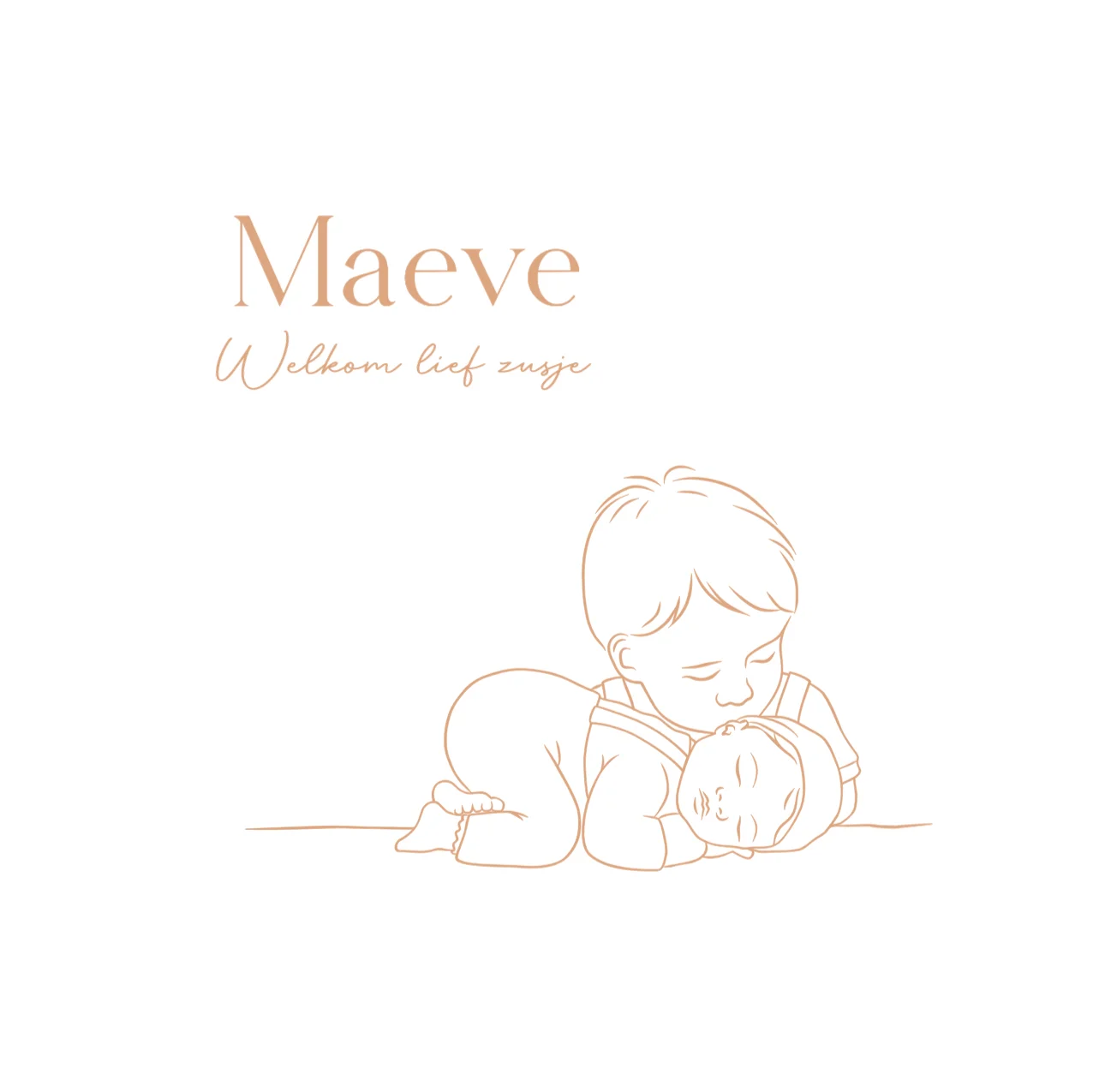 Broertje met baby - Terug