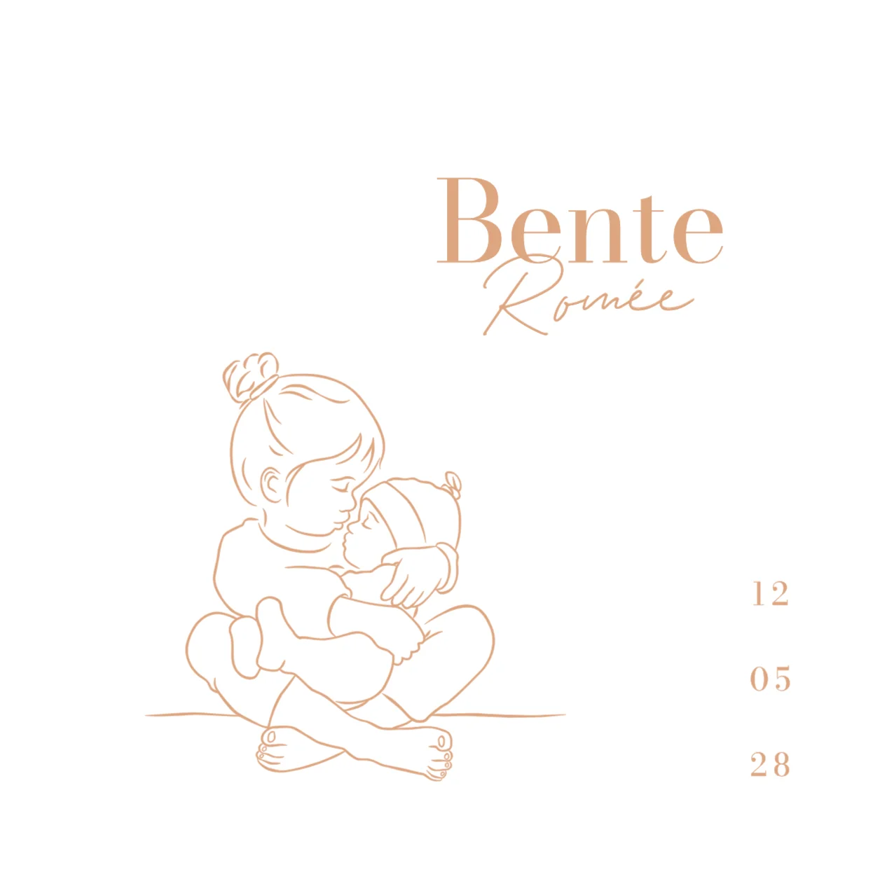 Lieve grote zus met baby