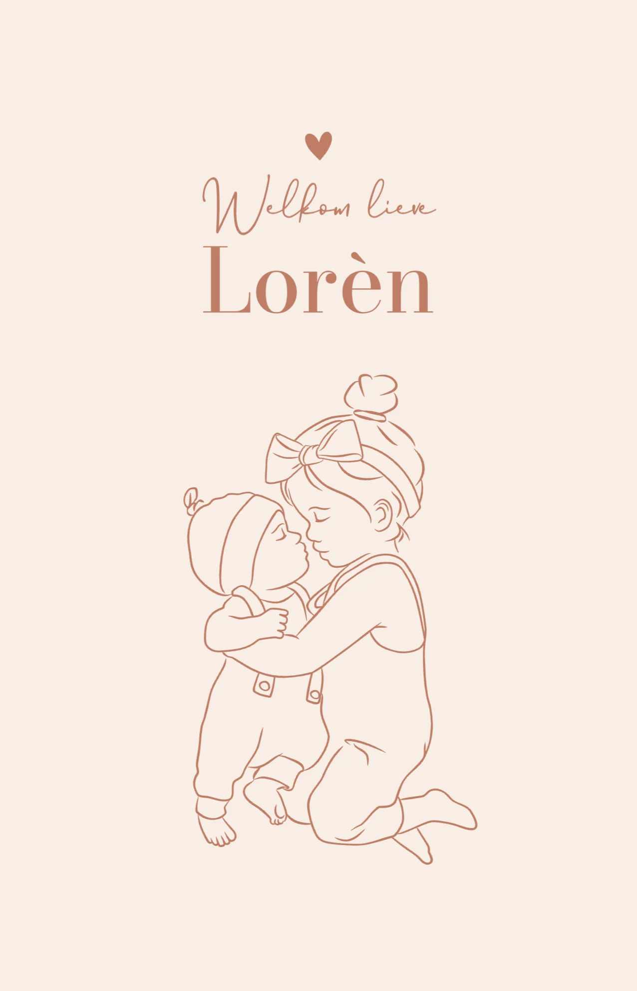 Lijntekening zusjes