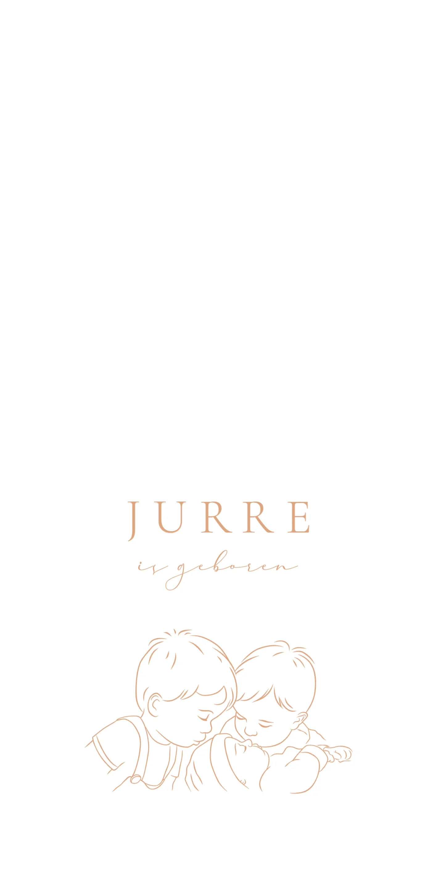 Twee broertjes met baby