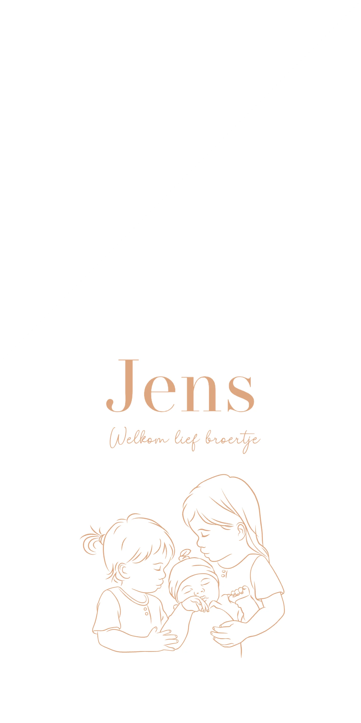 Derde kindje met twee zussen