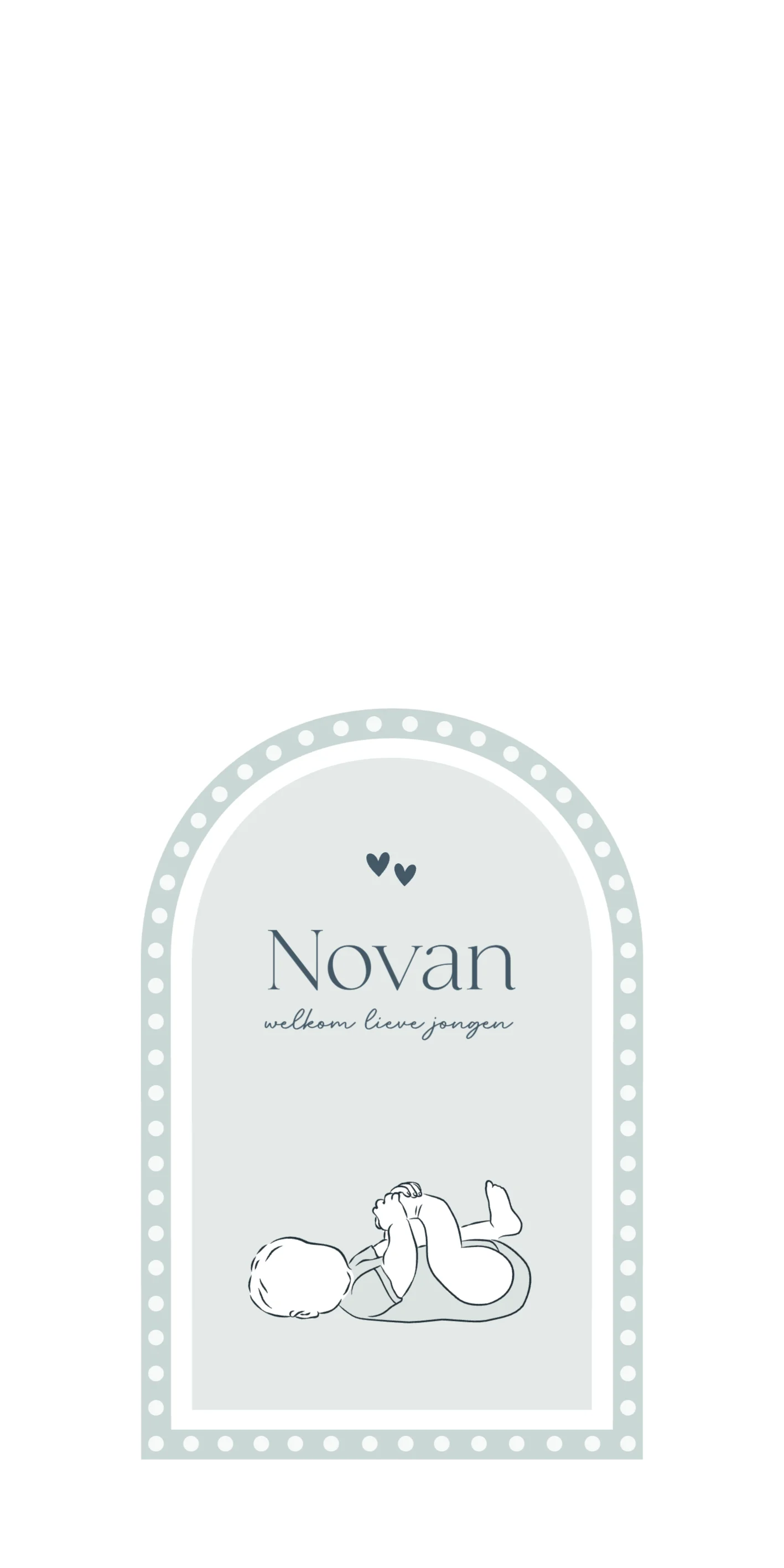 Lijntekening voor een jongen