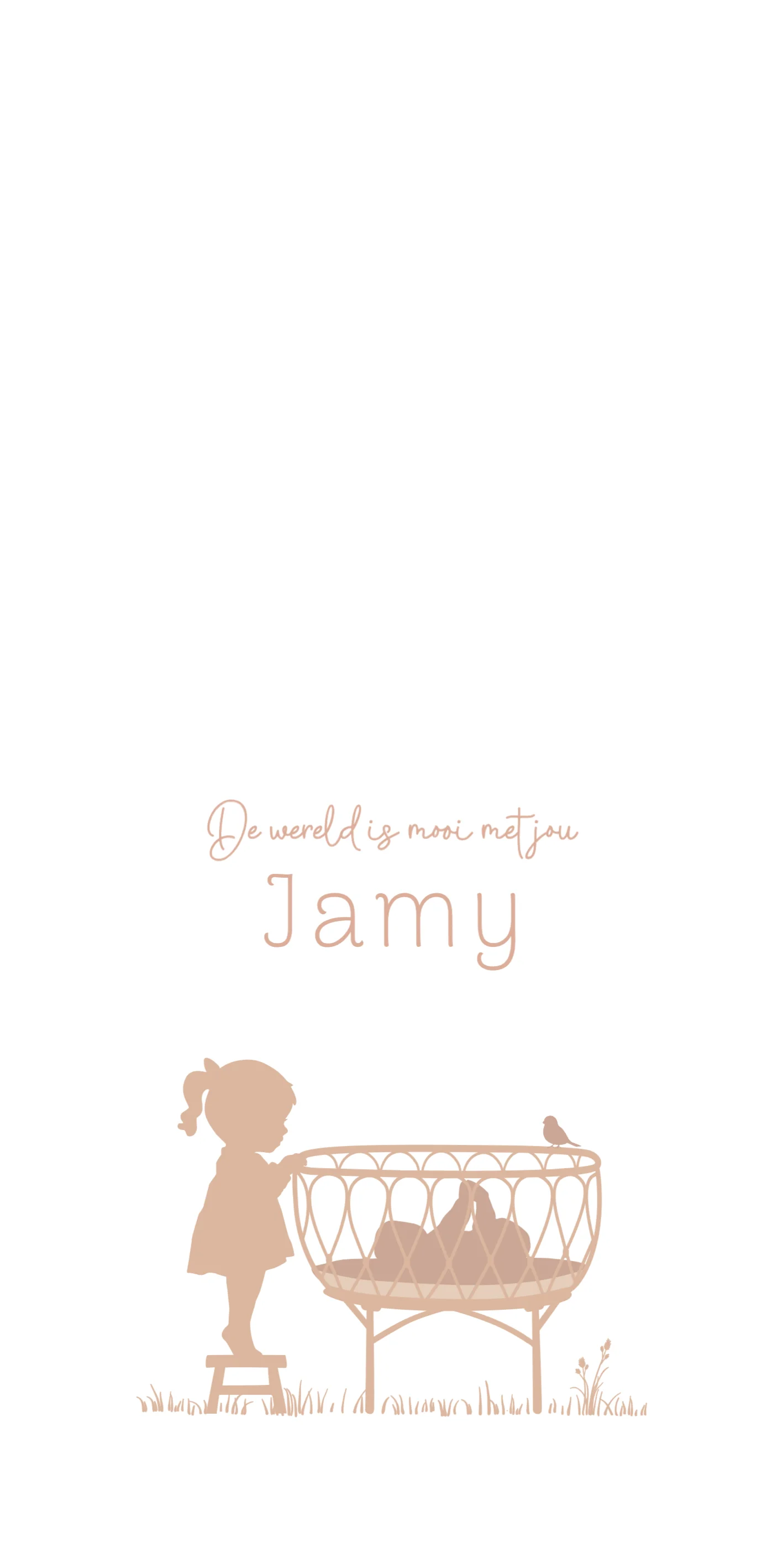 Zusje met baby - Terug