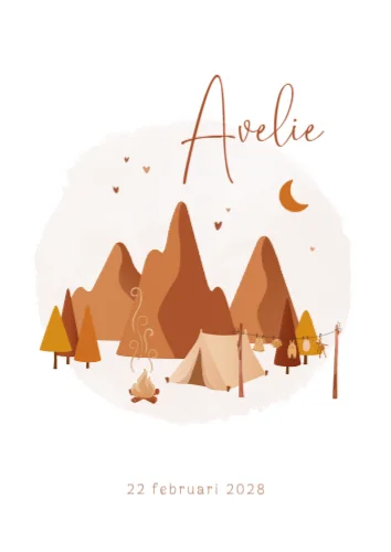 Staande enkele kaart