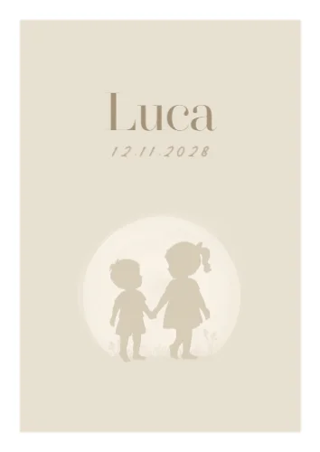 Staande enkele kaart