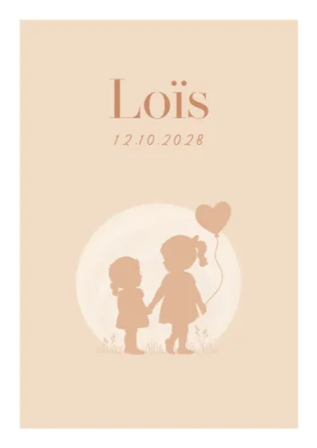 Staande enkele kaart