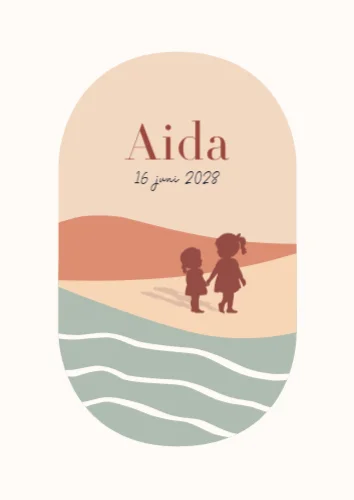 Staande enkele kaart