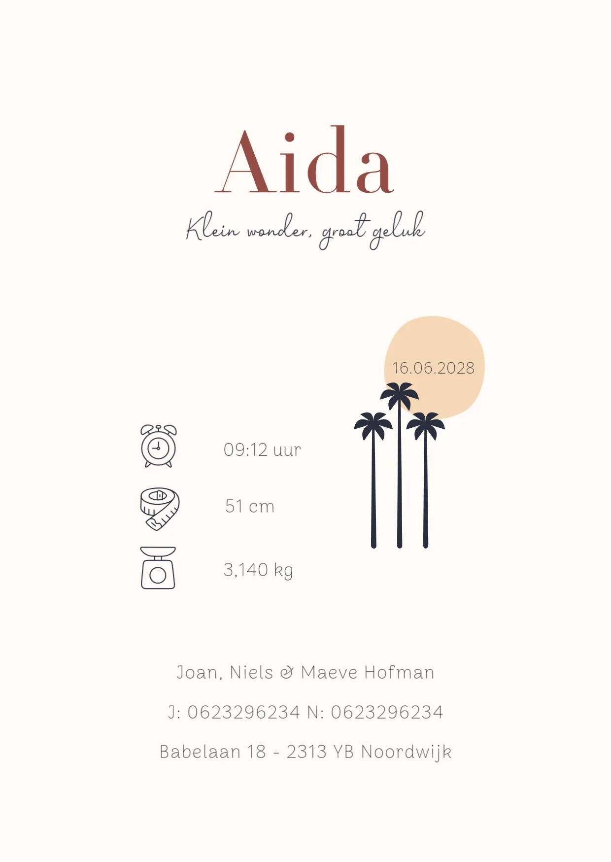 Gevouwen kaart Silhout zusjes landschap binnenkant