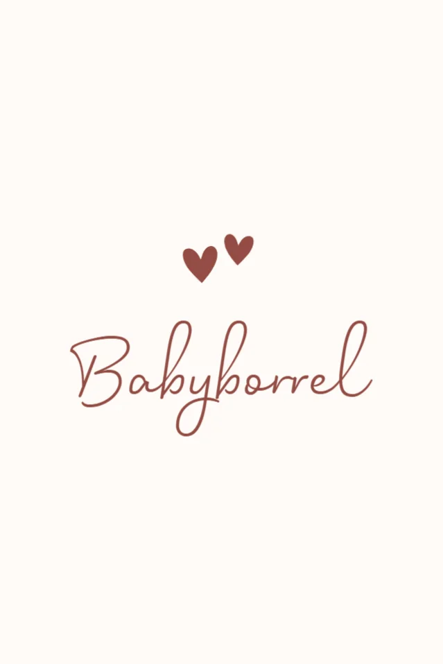 Staande babyborrelkaart Silhout zusjes landschap