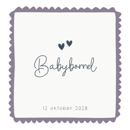 Babyborrelkaart