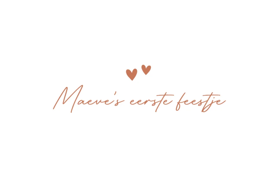 Liggende babyborrelkaart Grote broer met baby zusje