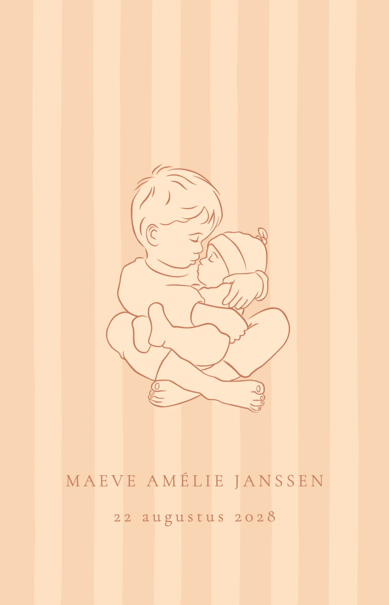 Staand raambord Grote broer met baby zusje - Terug