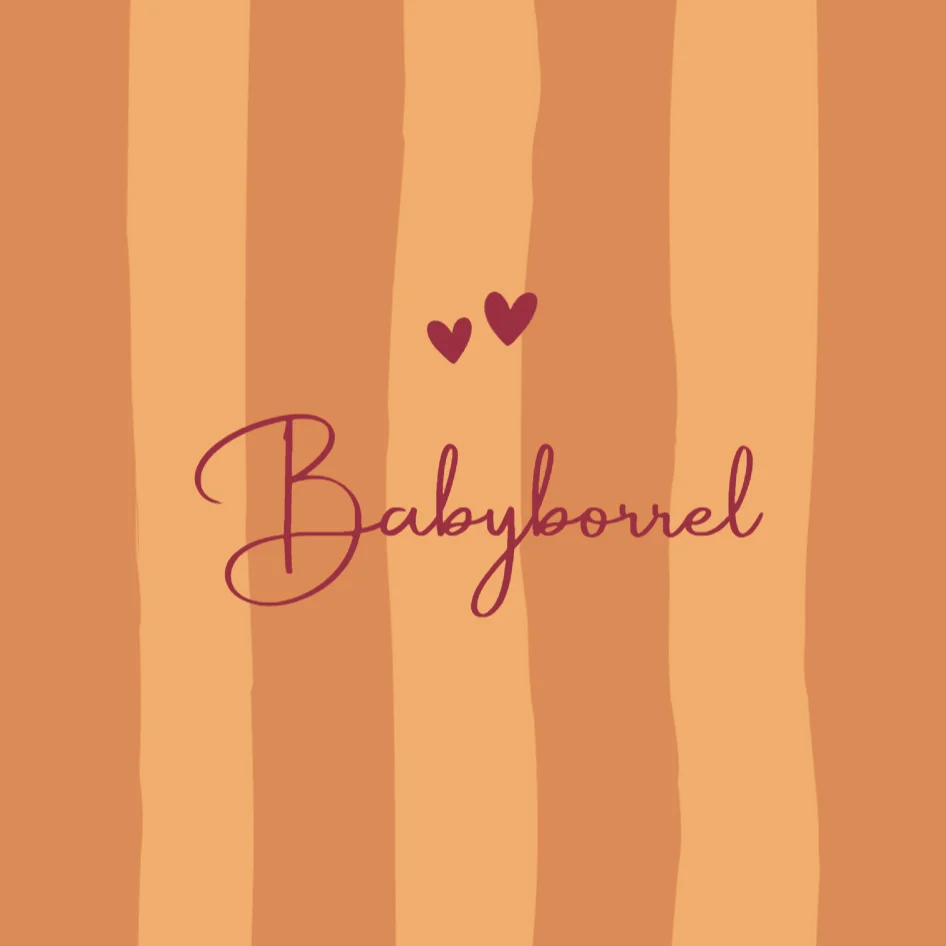 Babyborrelkaart Geboortekaartje met streepjes