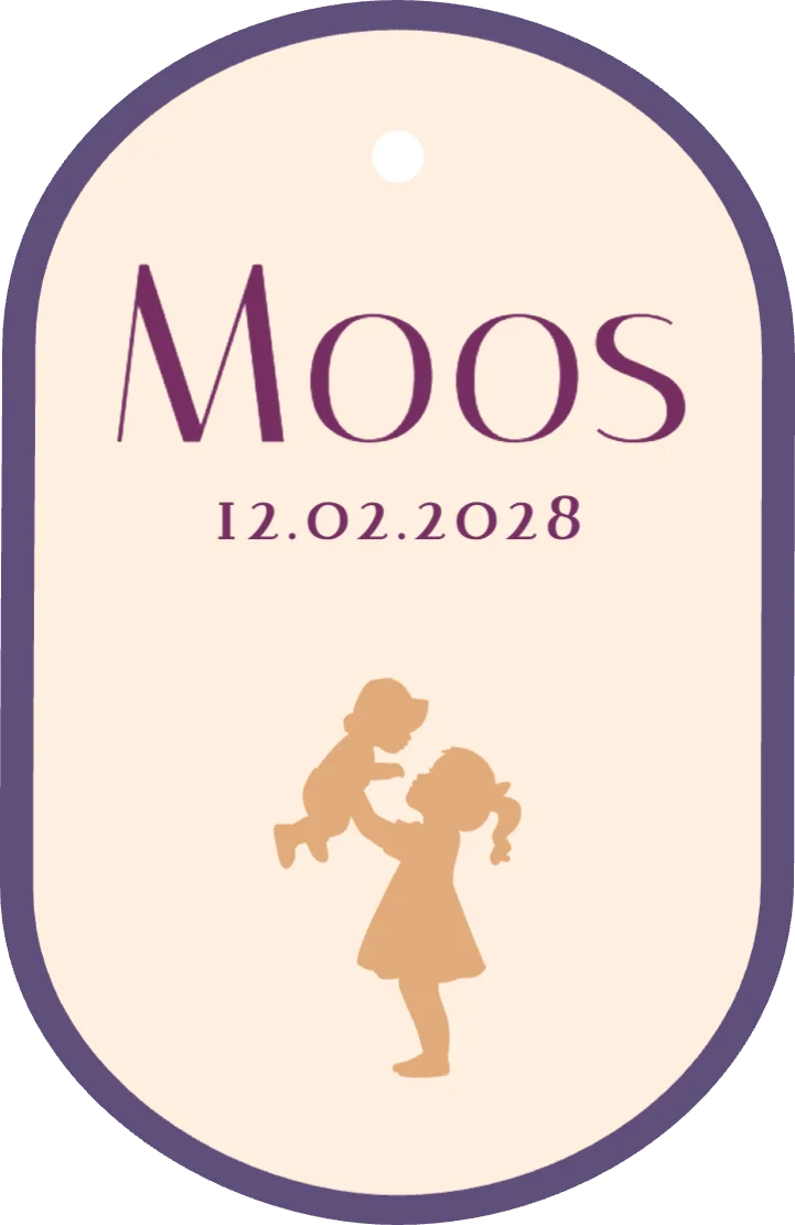met ovaal label label