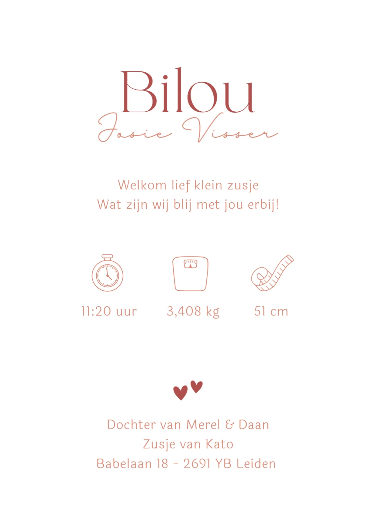 Staande enkele kaart Lijntekening zusjes - Terug