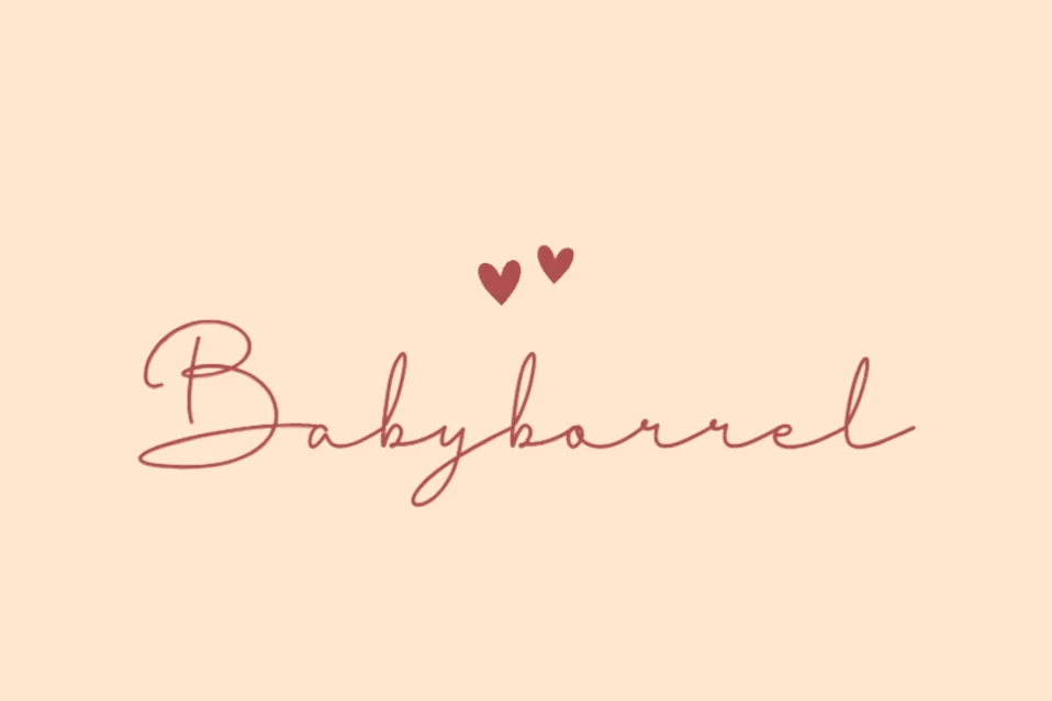 Liggende babyborrelkaart Lijntekening zusjes